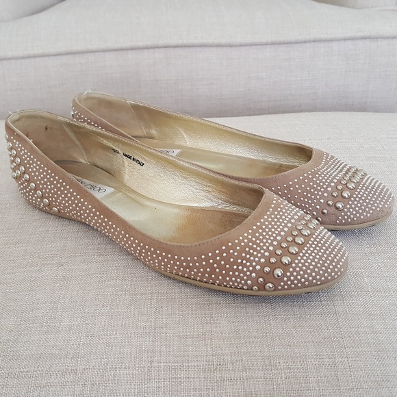 Jimmy Choo Shoes - Jimmy Choo Welda Studded Ballerina Flat 39 9